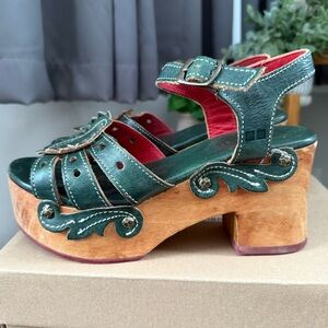 Bed Stu SABINE, Dark Teal Rustic, 8.5 Sandals